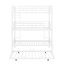 Lit superposé simple en métal à trois étages avec lit gigogne escamotable en dessous-30952801