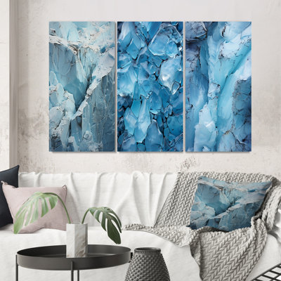 «Glacier Glaciers Edge II», 3 pièces sur toile