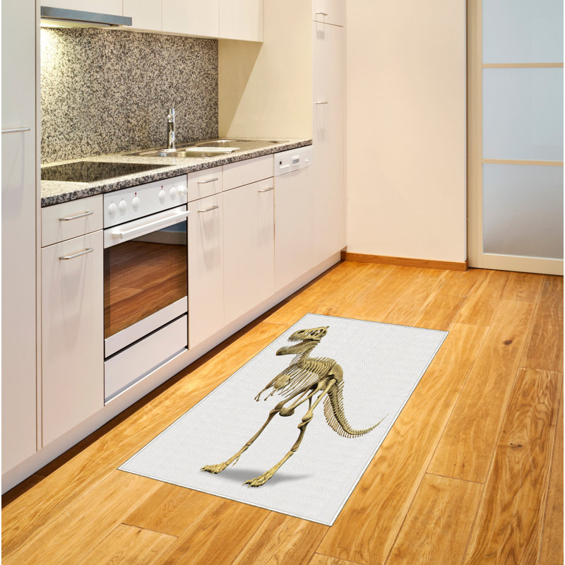 Dinosaur High Density Long Fiber Poly Threads Decorative Area Rug Carpet, Rectangle 4' x 5'8"