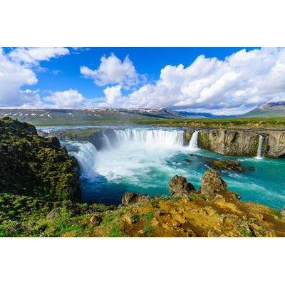 Godafoss Waterfall - Wrapped Canvas Print