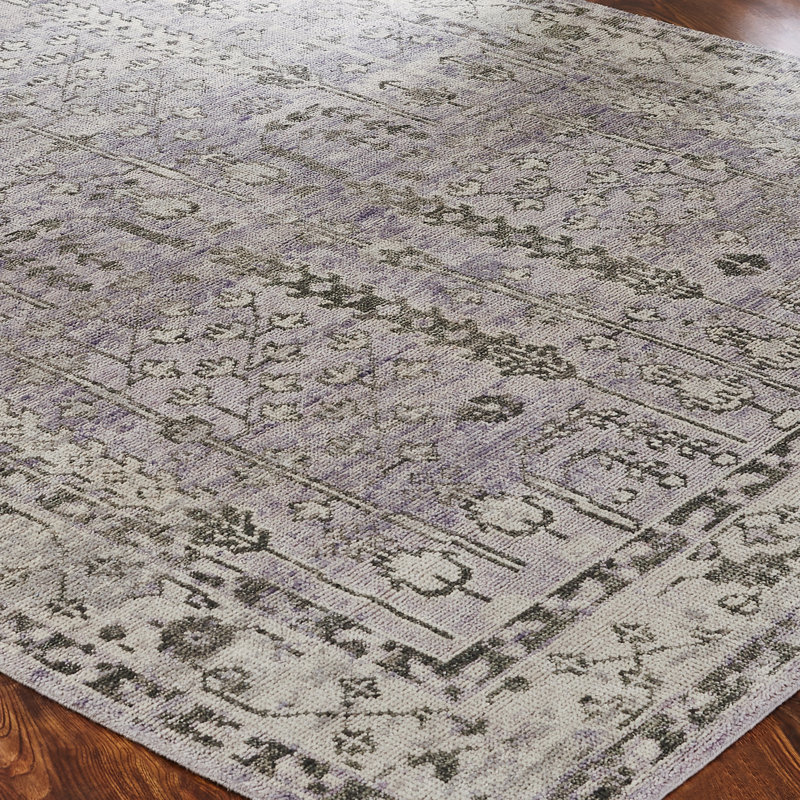 Jaecee Hand Knotted Wool Oriental Area Rug, Rectangle 3' x 5'
