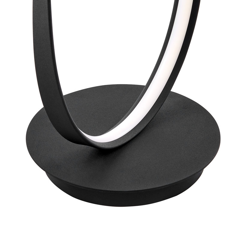 Lampe sur pied à DEL 55 po Knobel, Noir