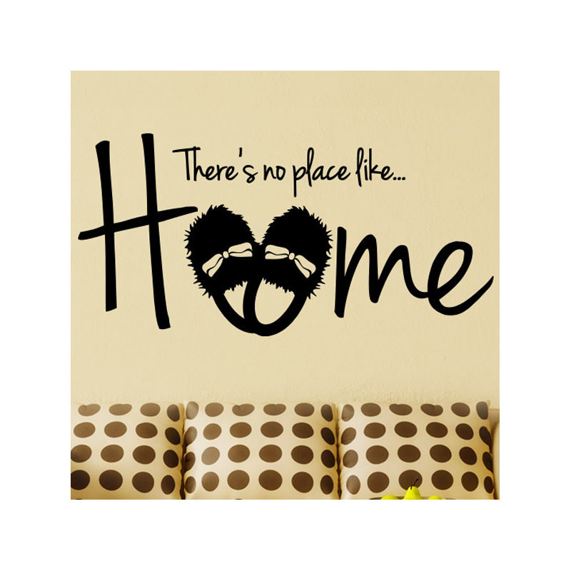 Non-Wall Damaging Wall Decal, Black, Large