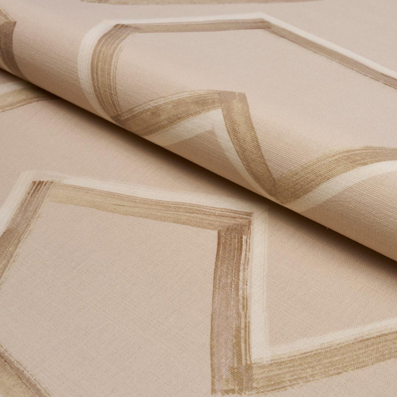 Tissu imprimé Enzo, Terre de Sienne