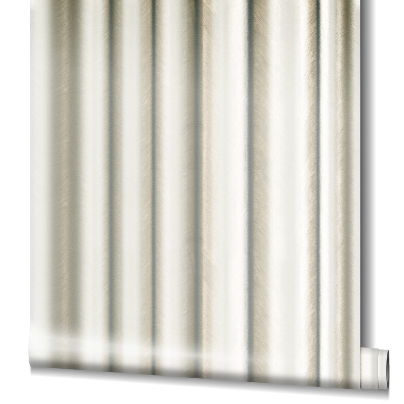 Jerez Silk Wave Shimmer Textured Wallpaper Roll 10.05m x 0.70m, Silver