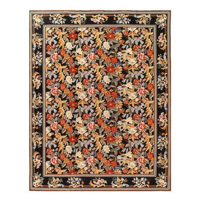 One-of-a-Kind Abuson Hand-Knotted New Age 8' x 10 Wool Area Rug in Beige/Rust/Black -  Pasargad NY, 15563