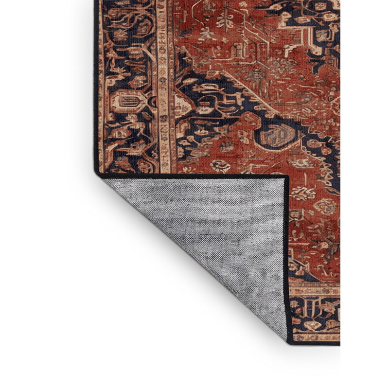 Tapis brun lavable à la machine, Rectangulaire 2 pi x 3 pi