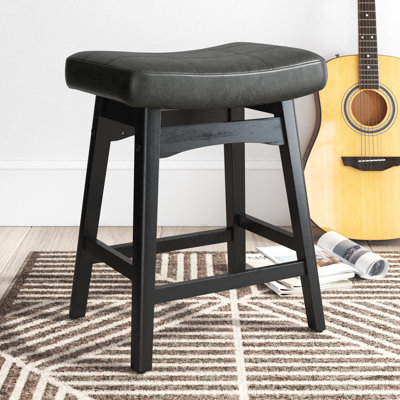 Amberlynn Upholstered Counter Stool with Solid Wood Frame