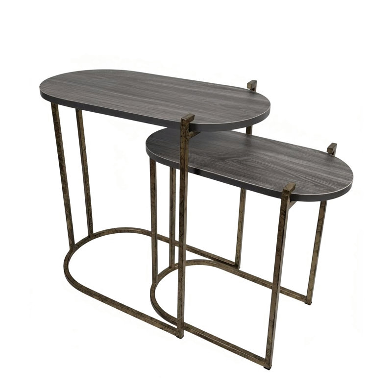 Ensemble de tables gigognes ovales Aurelia