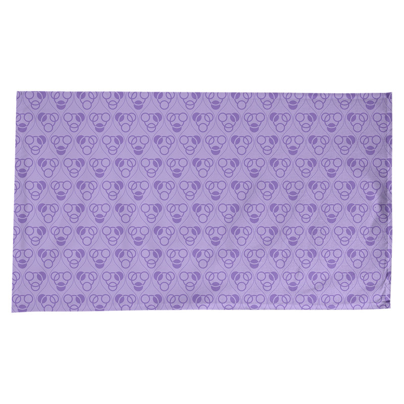 Classic Circles and Waves Tablecloth, Purple