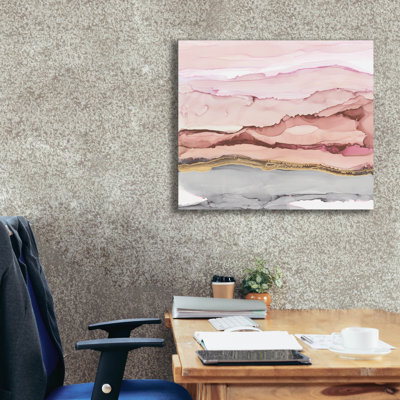  «The Vineyard 1 Blush» par Chris Paschke, art mural sur toile, 30 po x 26 po
