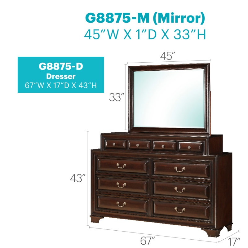 Commode Glory Furniture Lavita G8875-D, Beige