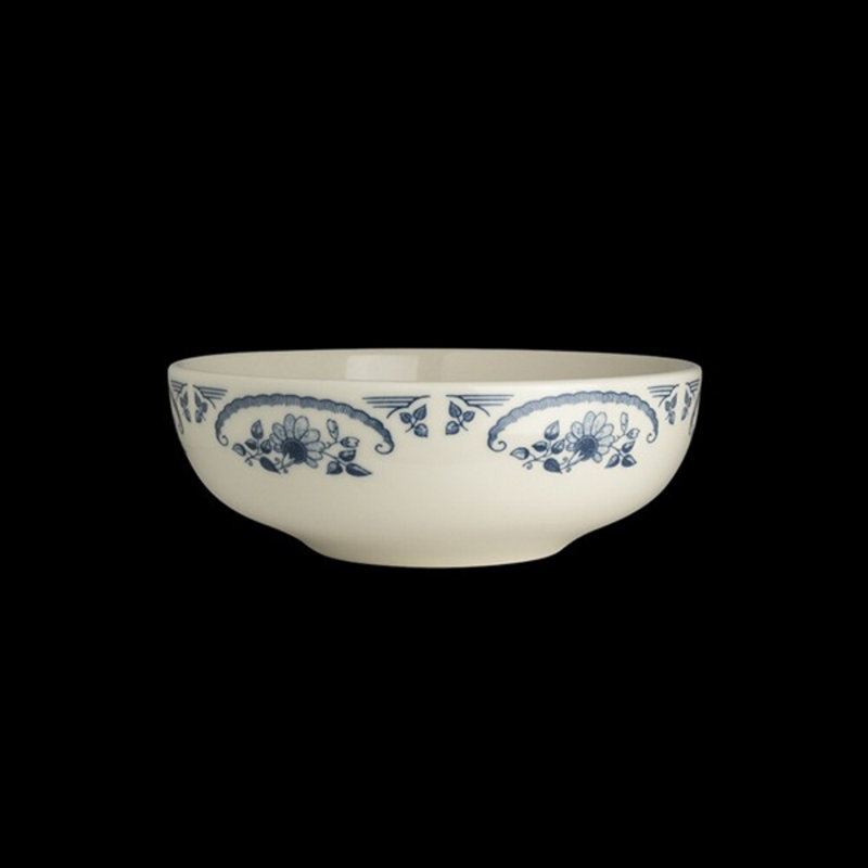 Bol bistro AMERICAN ROSE, Blanc / Bleu
