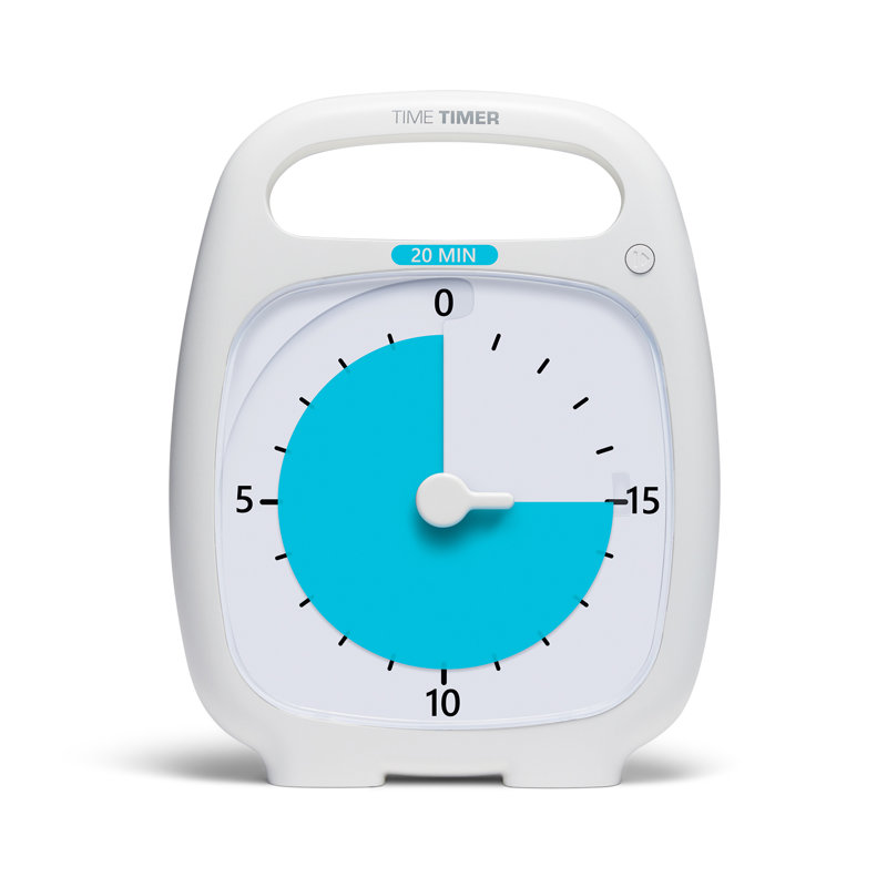 Time Timer PLUS, 20 Minute Timer, White