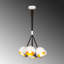 Lustre industriel moderne, noir et or, 17,7 de diamètre x 42,5 de hauteur | 7 x douilles E27 (40 W maximum) | Hauteur réglable, corps en métal, indice de protection IP20 | Parfait pour les décors scandinaves et contemporains, design élégant-1633194694-1665021163