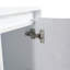 Armoire de rangement autoportante 12 po, portes à fermeture douce, blanc brillant (emballage KD)