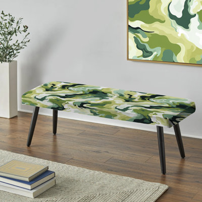 Banc rembourré noir Camouflage Rebel Soul