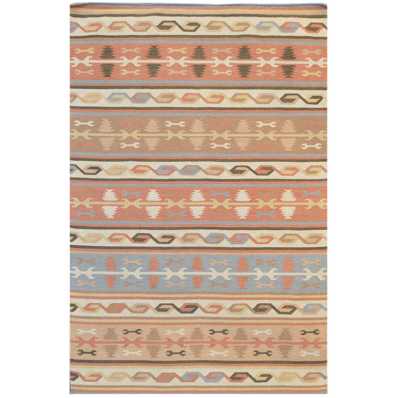 Kilim Wool Hand Woven Area Rug, Rectangle 160 x 230cm