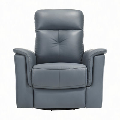 Leather Upholstered Reclining Chair Swivel Glider Motion Modern Living Room Furniture Comfort Chair 1Pc