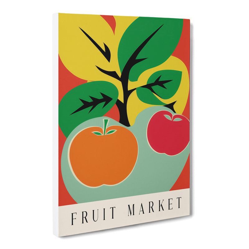 XMKTMKT-344 Fruit Market Exhibition Apple Vol.3 - Wrapped Canvas Print, 50cm H x 35cm W x 3cm D