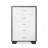 Vertical Chest, Black & White Two-Tone Storage Chest With Slim Handles