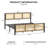 Vena Boho Style King Bed Frame with Rattan Headboard and Footboard, No Box Spring Needed, Iron Platform Bed With Stable Metal Frame-1415020892