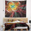 Tapisserie fleur abstraite en couleurs-28498404