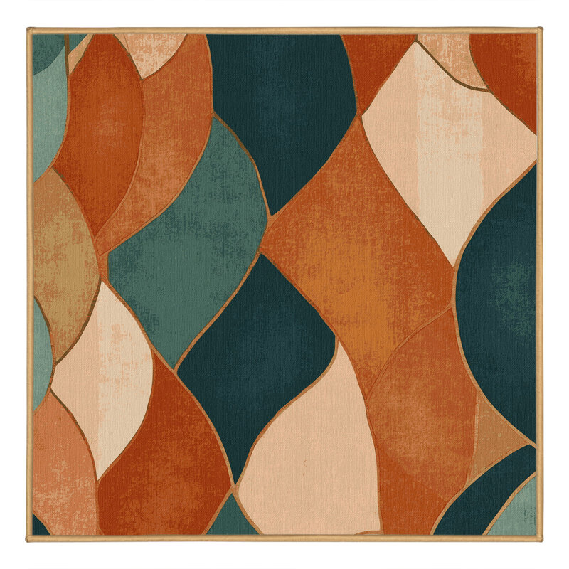 Crimson Canyon Rug, Square 7'