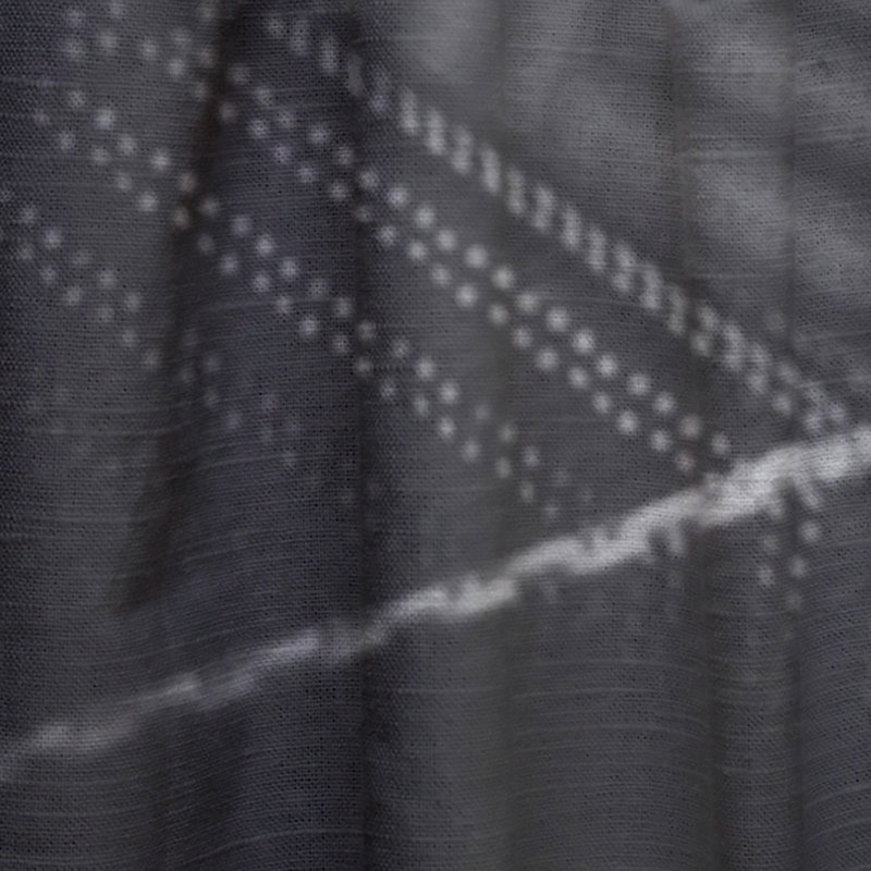 Paire de rideaux semi-transparents avec passe-tringle Chevron