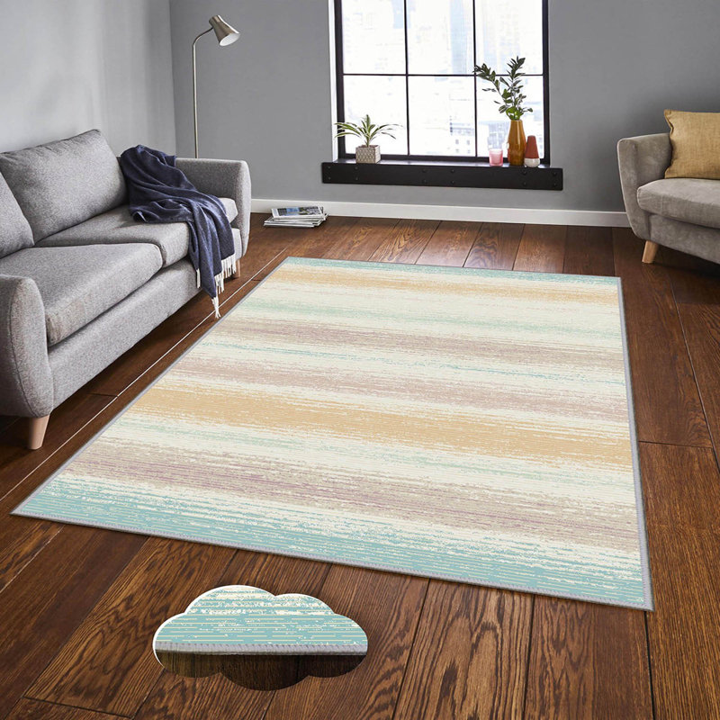 Premium 3D Digital Printed Carpet, 4.0 x 5.9 ft, 100% Polyester, Pile Height: 0.3 in, 650 g/m² | Antibacterial, Non-Slip Underside | Machine Washable, Ideal for Living Room, Bedroom, and Kids' Spaces