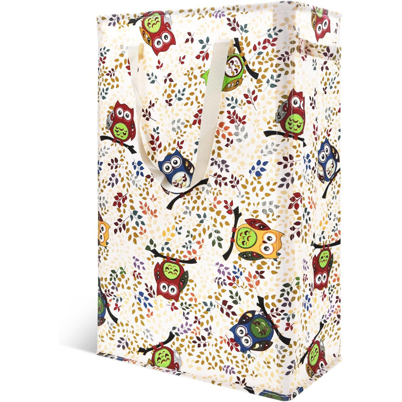 Slim Laundry Hamper Handles Collapsible Laundry Basket Thin Dirty Clothes Basket Narrow Laundry Bag Foldable Dirty Hamper 45L