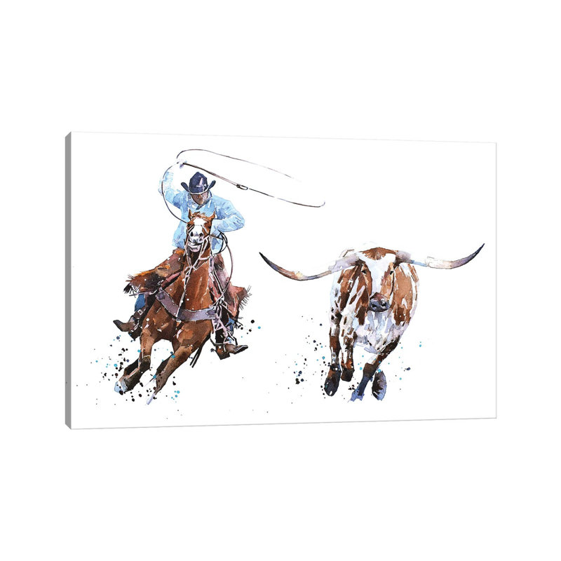 Catch Me If You Can by EdsWatercolours - Wrapped Canvas Gallery-Wrapped Canvas Giclée, Wrapped Canvas, 12" H x 8" W