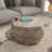 Solid Wood Round Modern Coffee Table – 29.5″ W Drum Design, Natural Finish, Coffee Table for Living Room-1722144332-1719256570