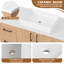 Ensemble de meuble-lavabo simple 48 po avec lavabo et tablette inférieure ouverte