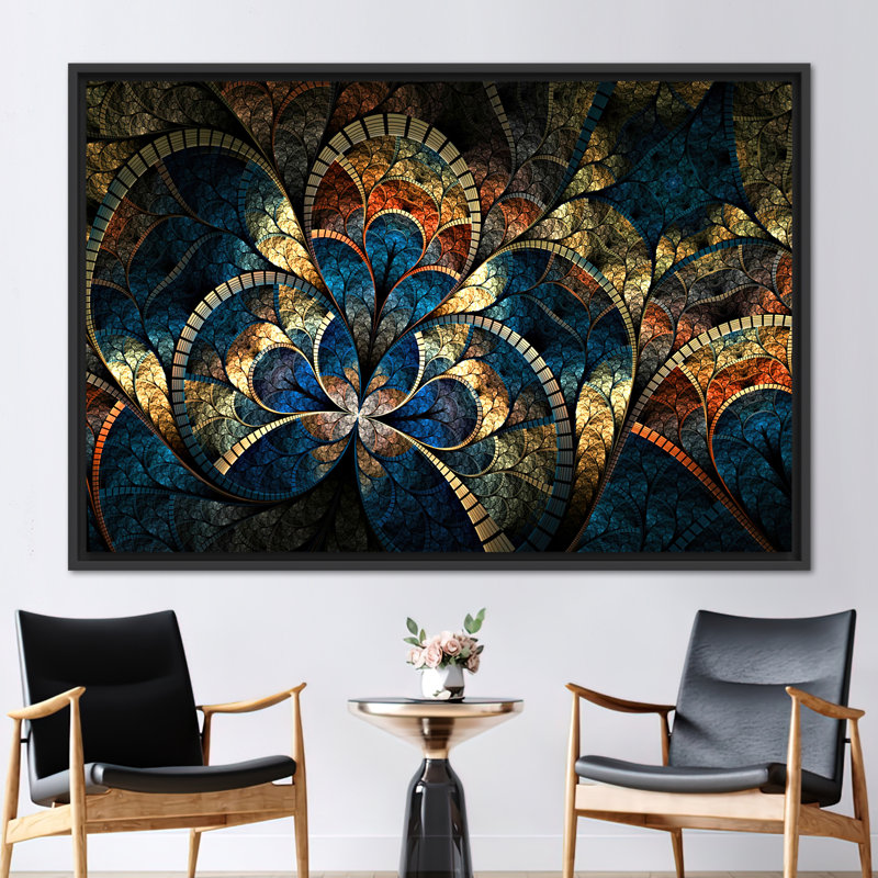 Print on Canvas, Black, Framed Print without Mat, 50 cm H x 70 cm W