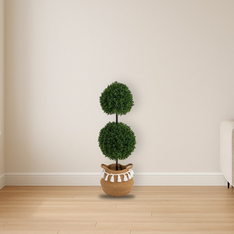 Boxwood Double Ball Topiary Artificial Tree