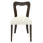 Ensemble de 2 chaises de salle à manger sans accoudoirs (brun foncé et beige)-1787215993-1787215943