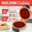 Gourmia Belgian Waffle Maker with Ceramic Plates, Adjustable Browning, Compact Upright Storage, PFAS-Free Nonstick