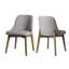 Ensemble de table de salle à manger rectangulaire 67 "avec 6 chaises rembourrées 7 pièces 4 pièces-133696422