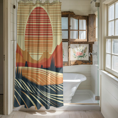 Grunge Twilight - 1 Piece Standard Shower Curtain