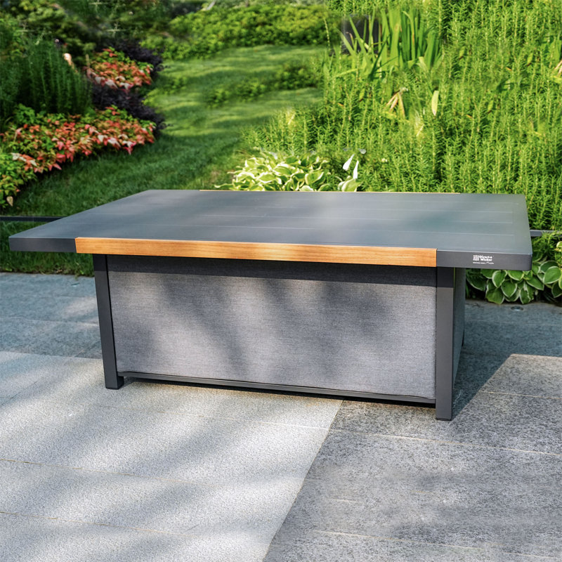 Table basse d'extérieur en aluminium