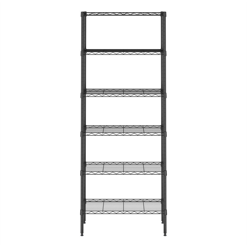 Rebrilliant Cavazos 6 Tier Metal Storage Rack with Adjustable Leveling ...