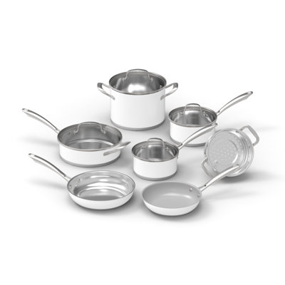 11Pc Matte White Set