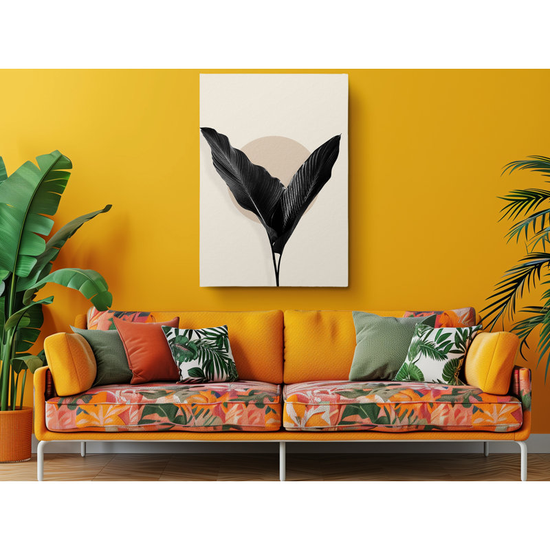 Modern Minimalist Tropical Painting Fine Art Canvas Print