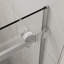 Porte de baignoire réglable de 56 à 60 po de largeur, 58 H, verre trempé de 1/4 po (6 mm), bord anti-éclaboussures, largeur de fonctionnement douce et silencieuse, coulissante