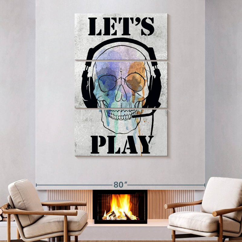 Senne Skull Games I, 74" H x 48" W