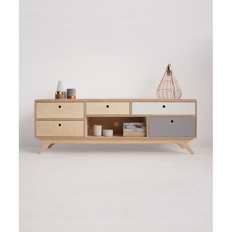 Metzger Unfinished TV Stand for TVs up to 88"