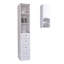 Ensemble de salle de bain 2 pièces, armoire à linge Magna + armoire à pharmacie Savona, blanc-1234886456