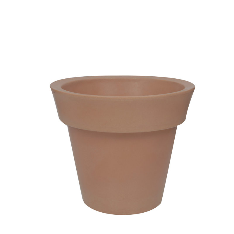 ECOBO Eco-Friendly Round Pot Planter Palma Indoor/Outdoor use Durable & Lightweight All-Weather, 19.7" H x 23.6" W x 23.6" D