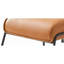 Fauteuil d'appoint et repose-pieds en cuir fleur-1788143045